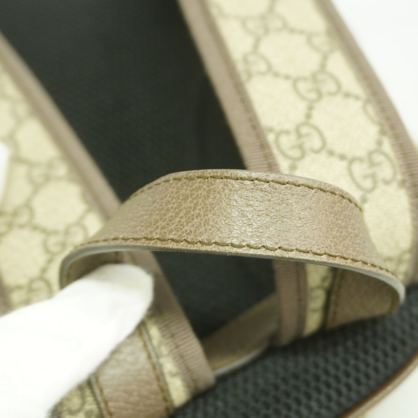 Gucci Brown Pvc Leather Backpack ( )