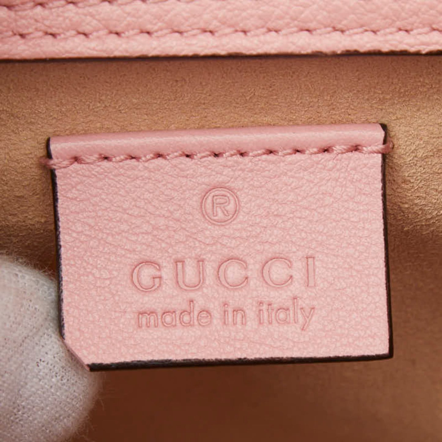Gucci Pink Leather Handbag Shoulder Bag ( )