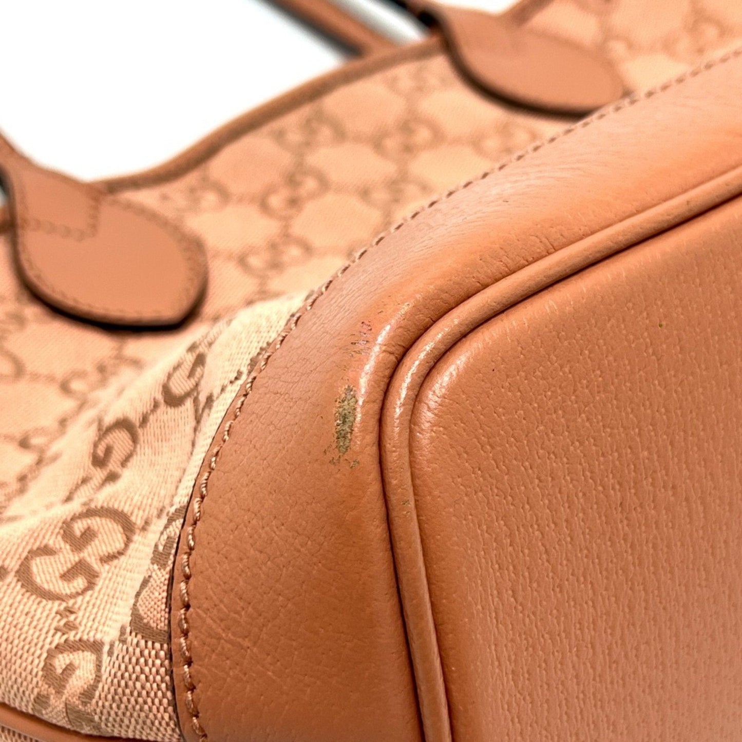 Gucci Pink Gg Canvas Tote Bag ( )
