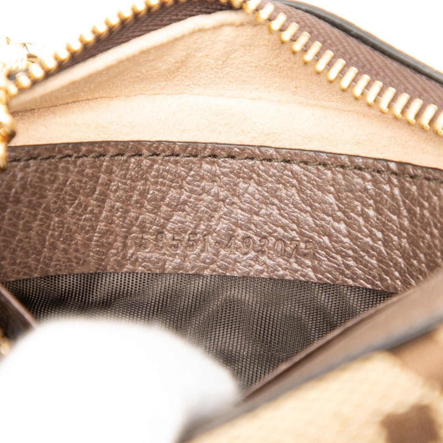 Gucci Beige Brown Canvas Leather Handbag Shoulder Bag ( )