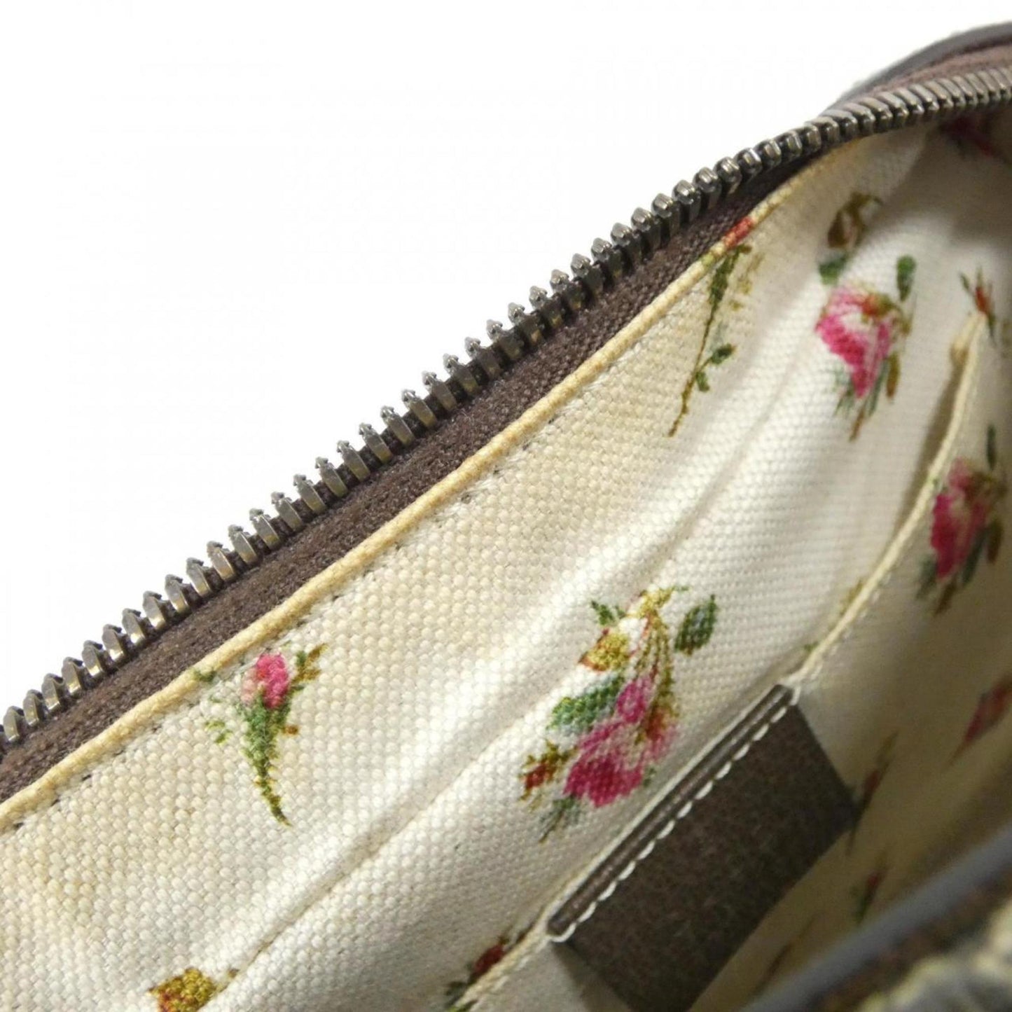 Gucci Beige Brown Gg Supreme Leather Shoulder Bag ( )