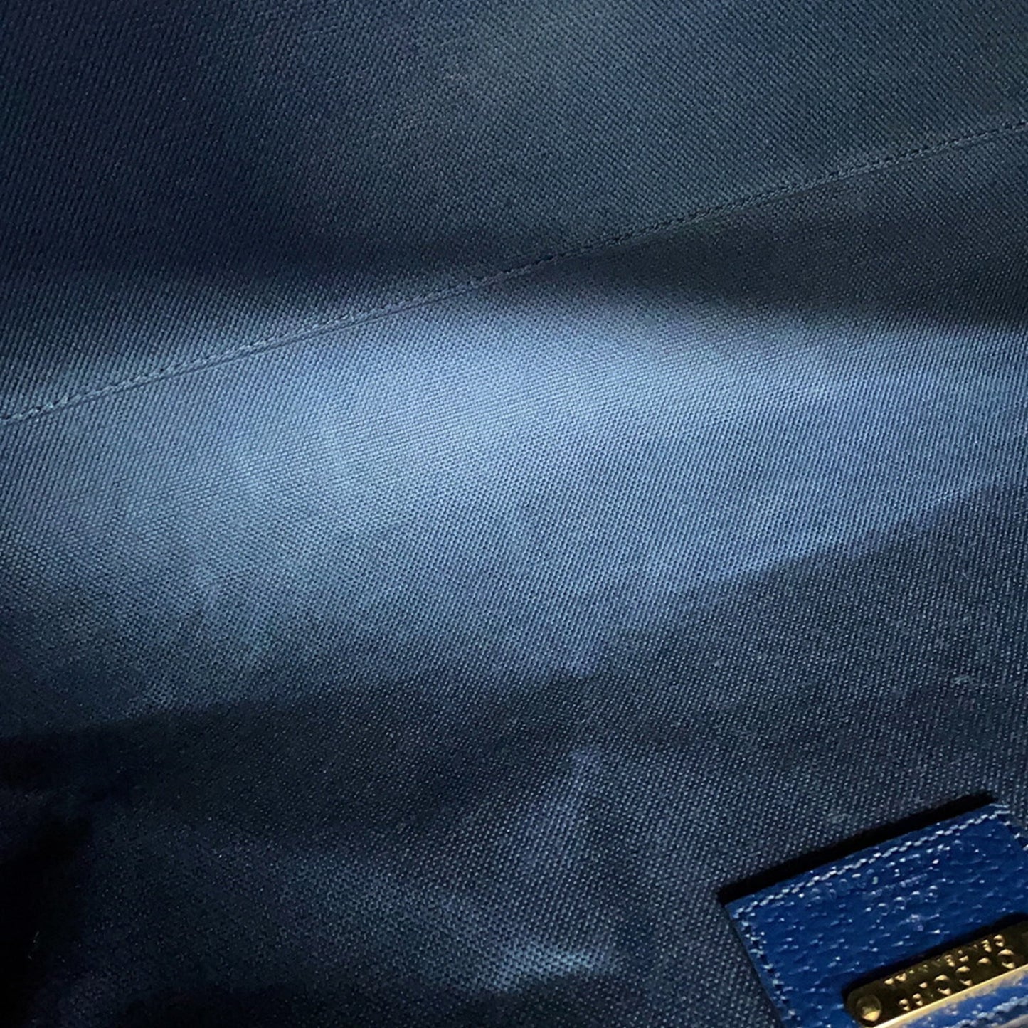 Gucci Navy Yellow Pvc Leather Boston Bag ( )
