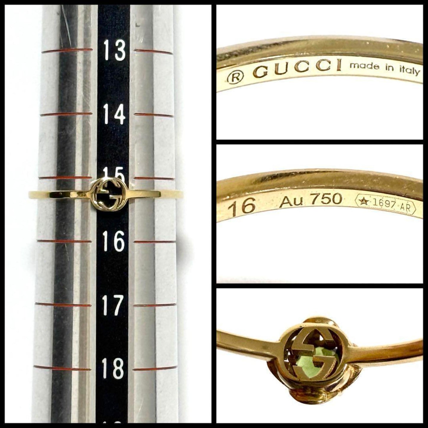Gucci Gold Yellow Gold (18K) Band Ring ( )