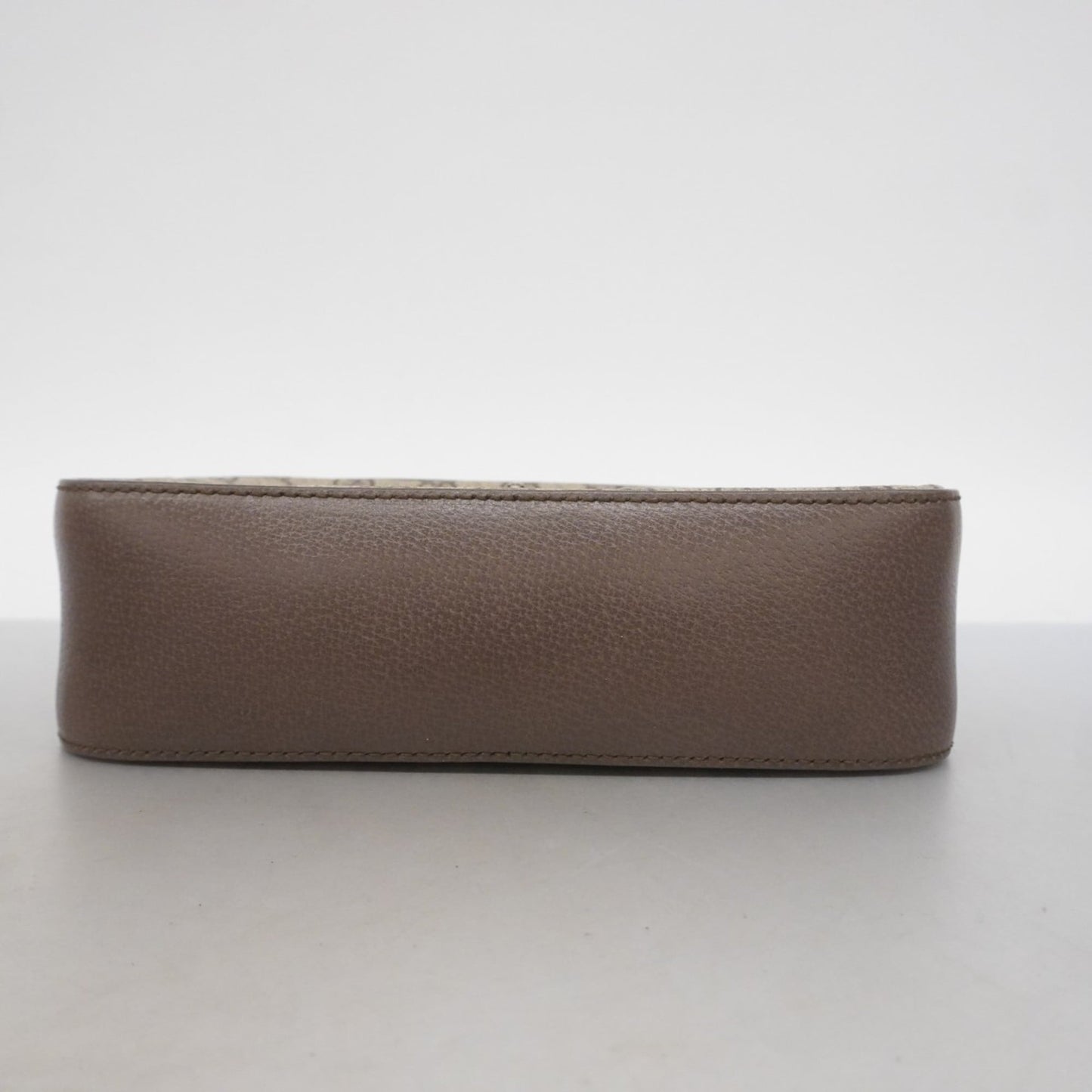 Gucci Beige Brown Pvc Shoulder Bag ( )