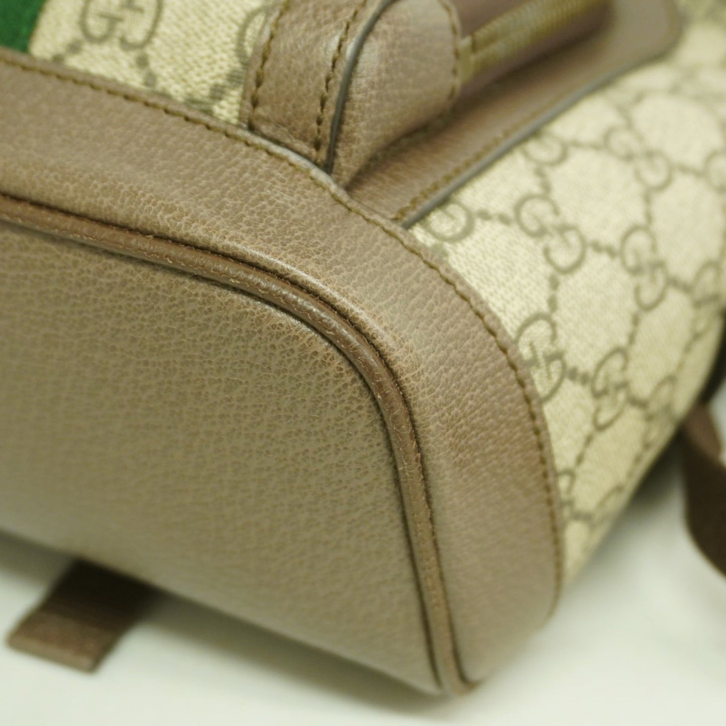 Gucci Brown Pvc Leather Backpack ( )