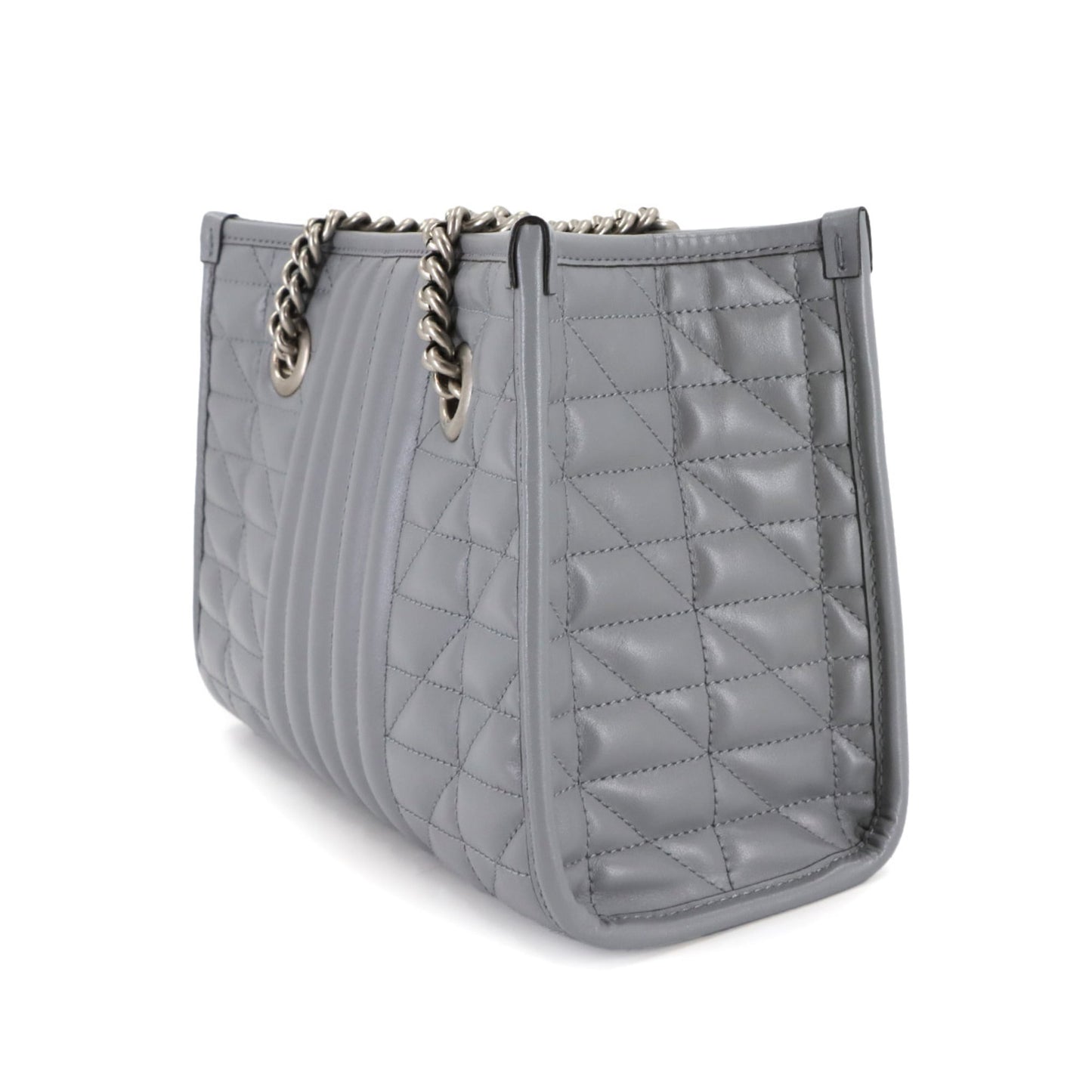 Gucci Gray Leather Tote Bag ( )
