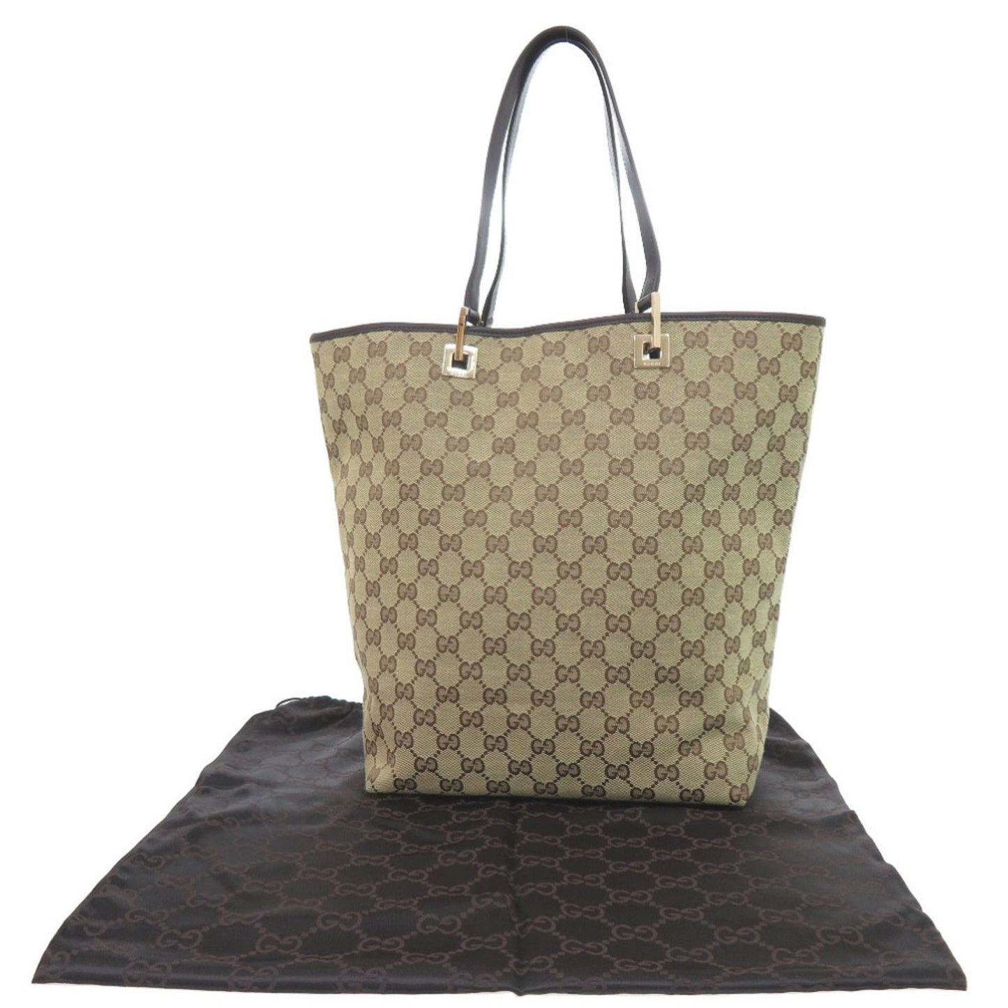 Gucci Beige Gg Canvas Tote Bag ( )