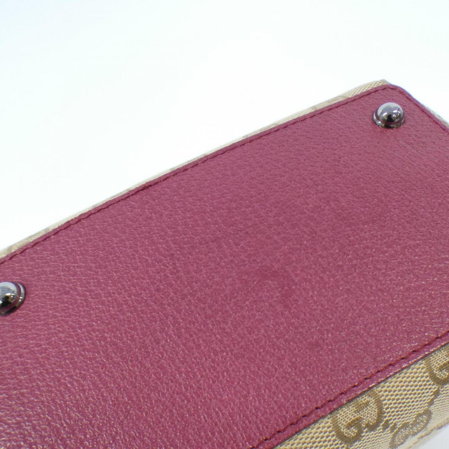 Gucci Leather Canvas Handbag