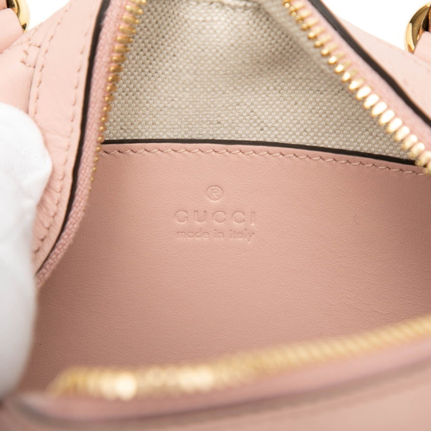 Gucci Pink Leather Handbag Shoulder Bag ( )