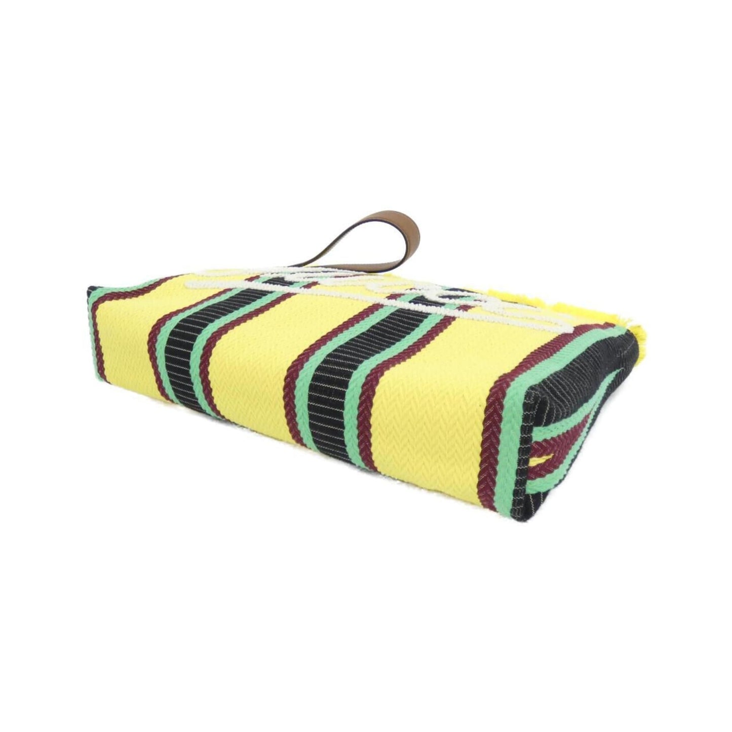 Gucci Multi-Color Yellow Canvas Handbag ( )