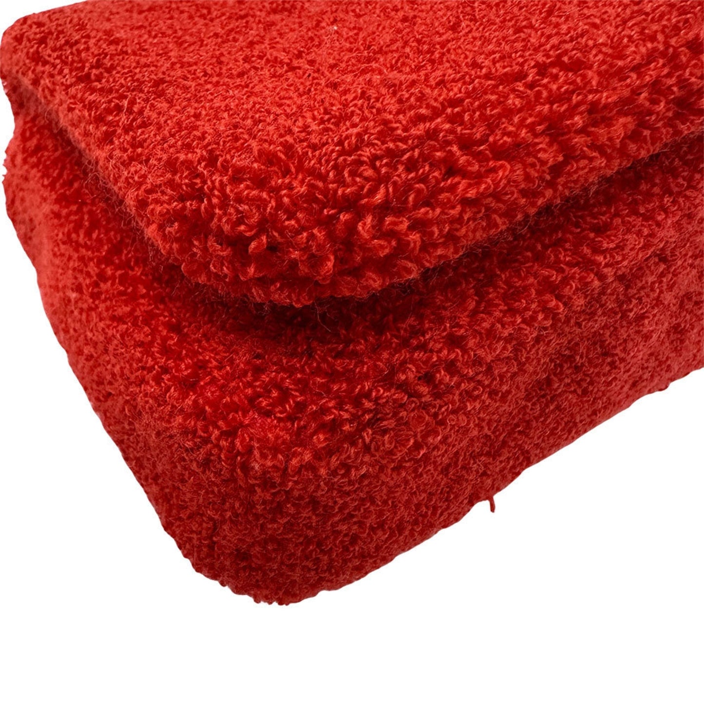 Burberry Red Color Pile Fabric Shoulder Bag ( )