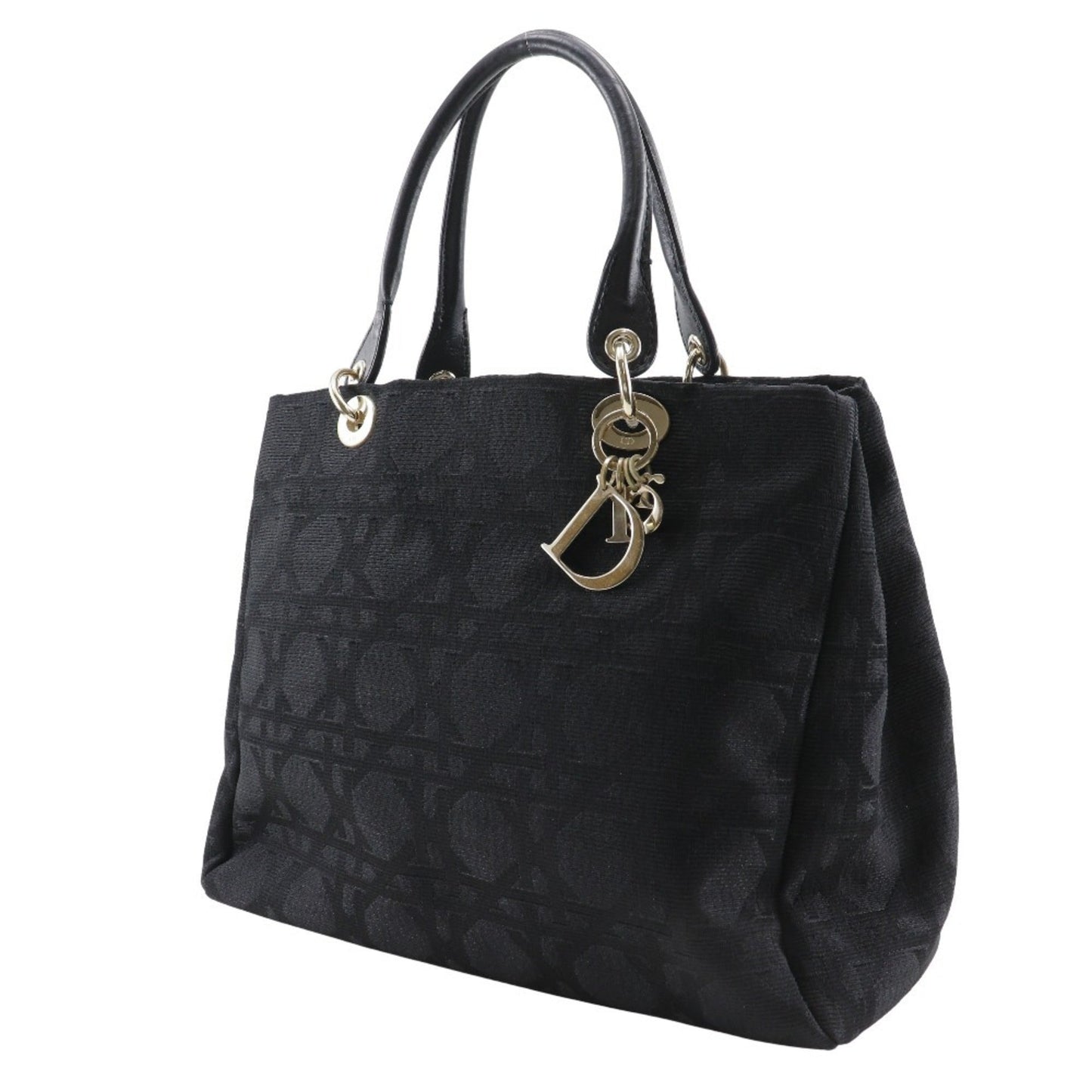 Christian Dior Black Nylon Canvas Tote Bag ()