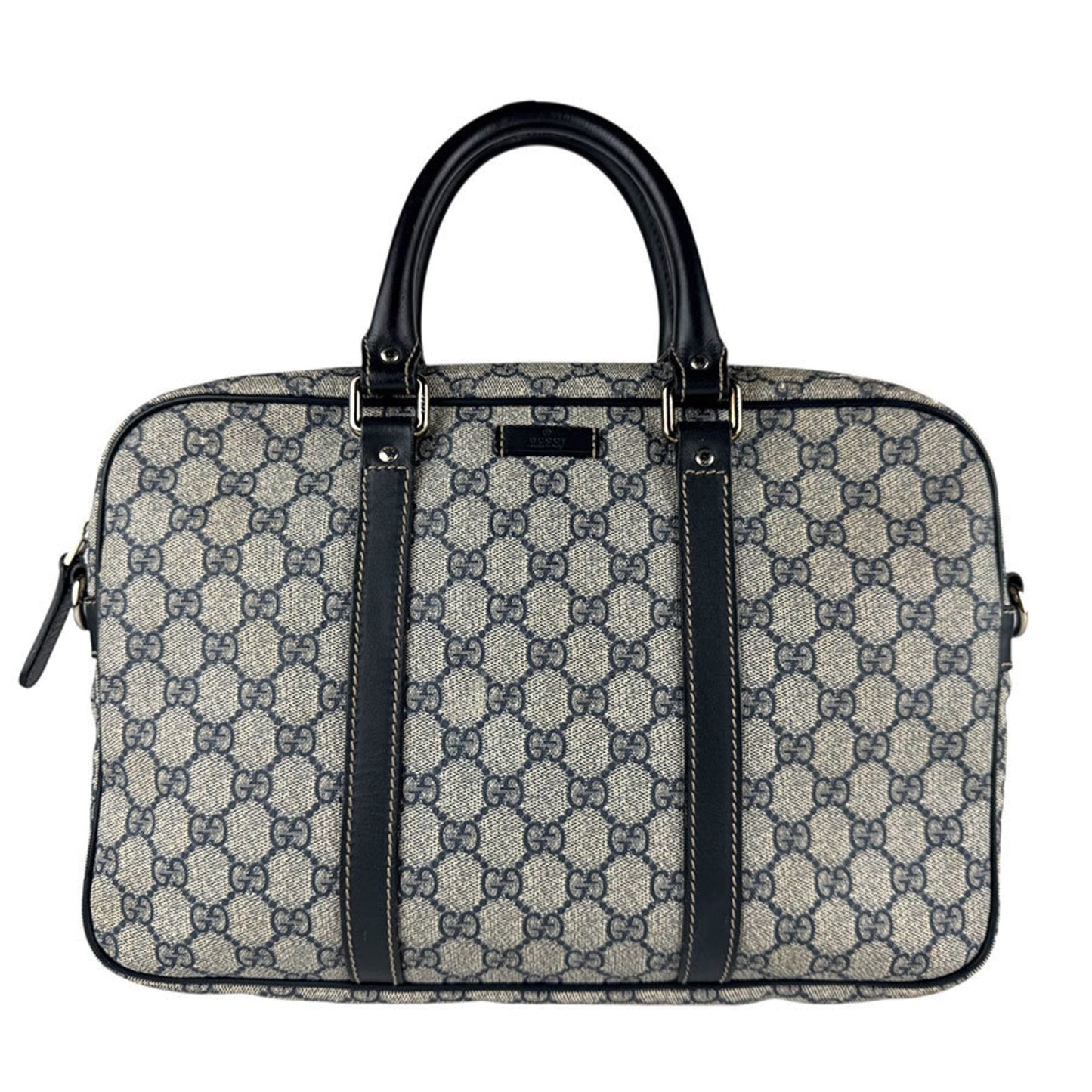 Gucci Navy Gg Supreme Handbag ( )