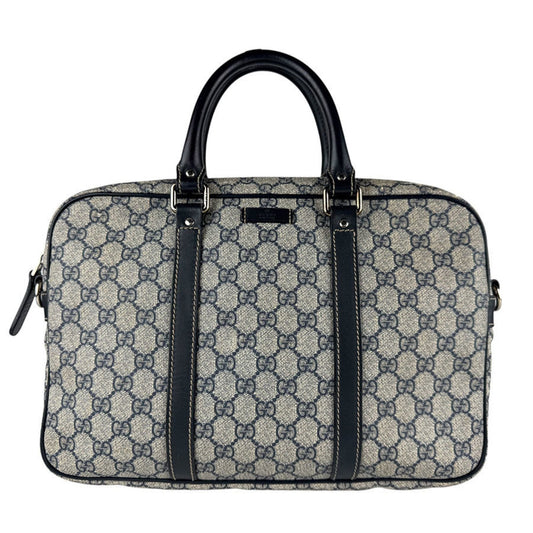 Gucci Navy Gg Supreme Handbag ( )
