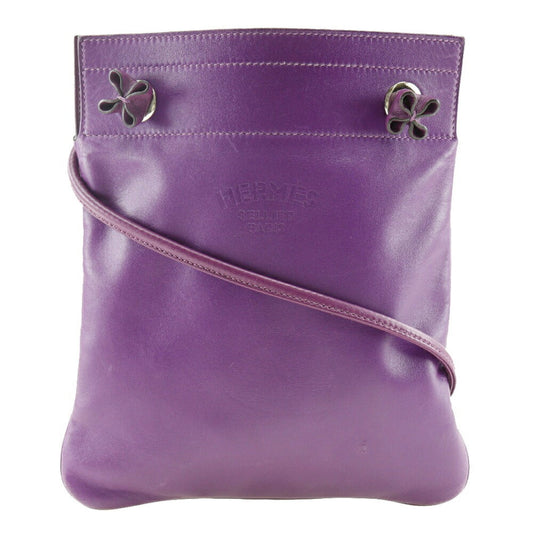 Hermes Purple Swift Leather Shoulder Bag ( )