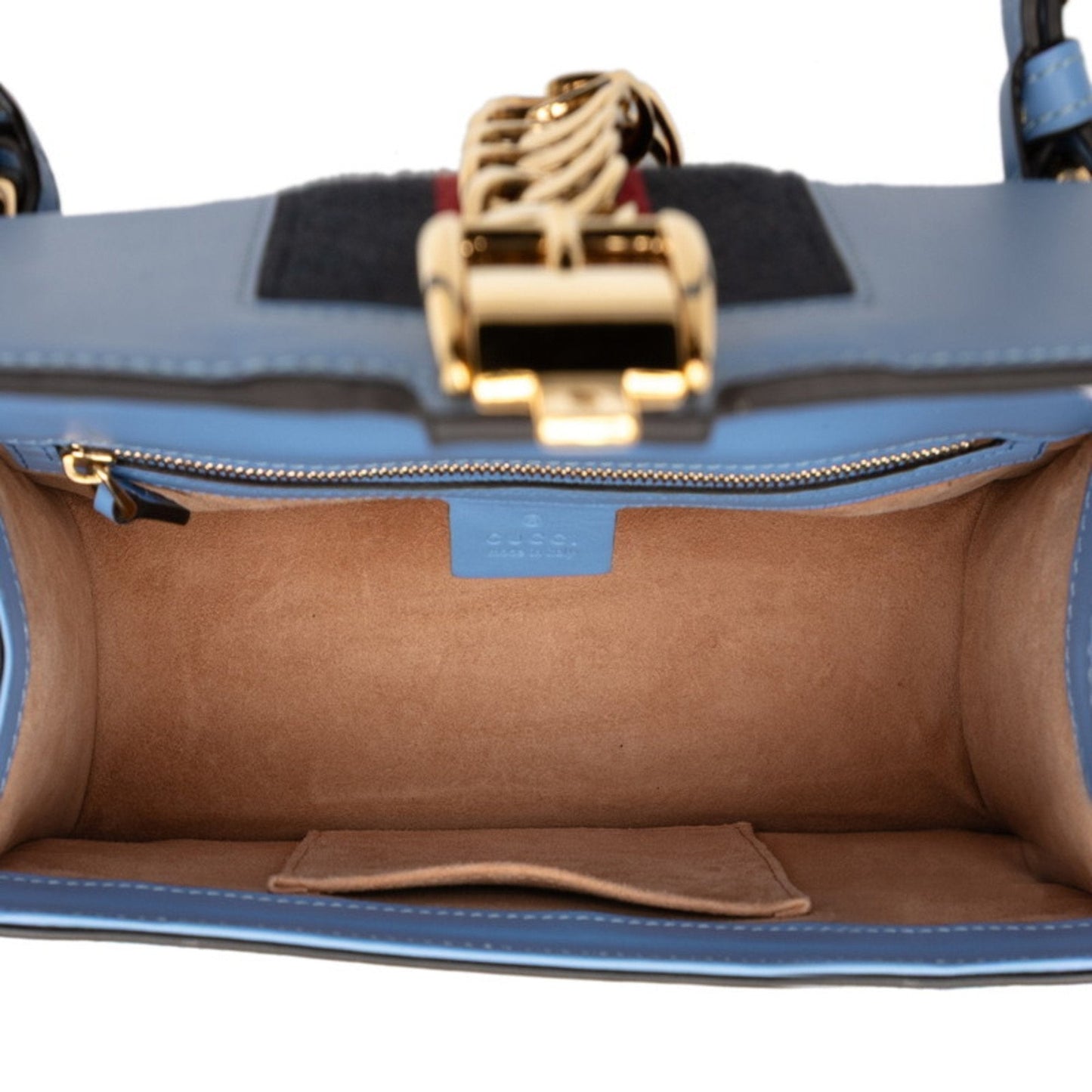 Gucci Blue Leather Shoulder Bag ( )
