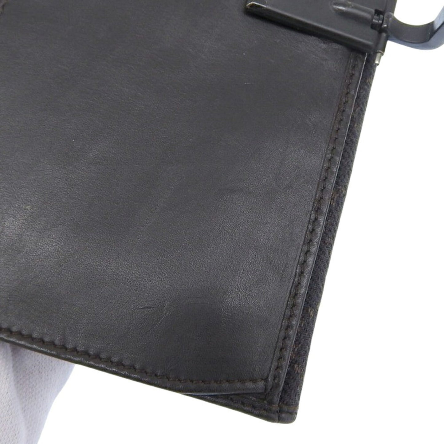 Gucci Black Gg Canvas Long Wallet (Bi-Fold) ( )
