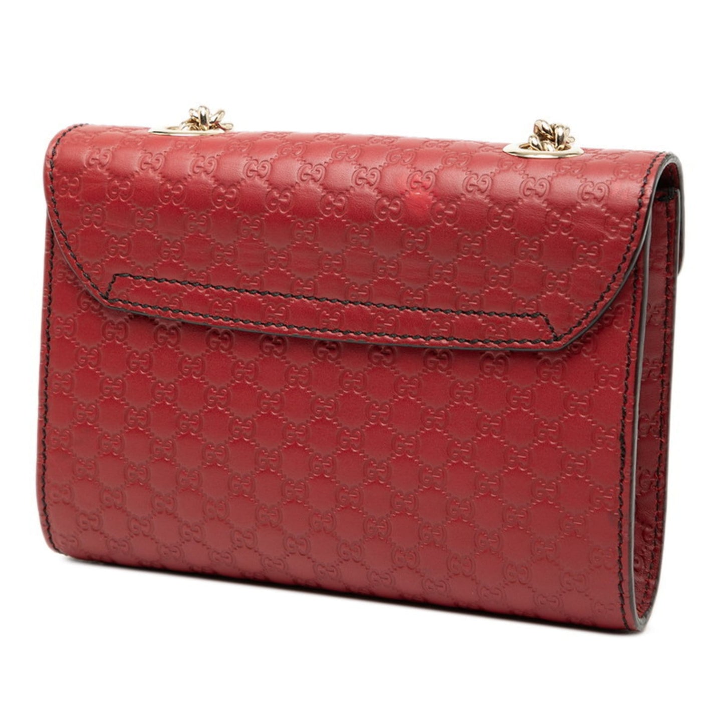 Gucci Red Color Leather Shoulder Bag ( )