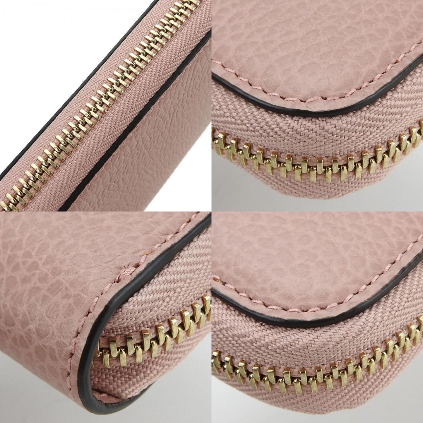 Gucci Pink Leather Long Wallet (Bi-Fold) ( )