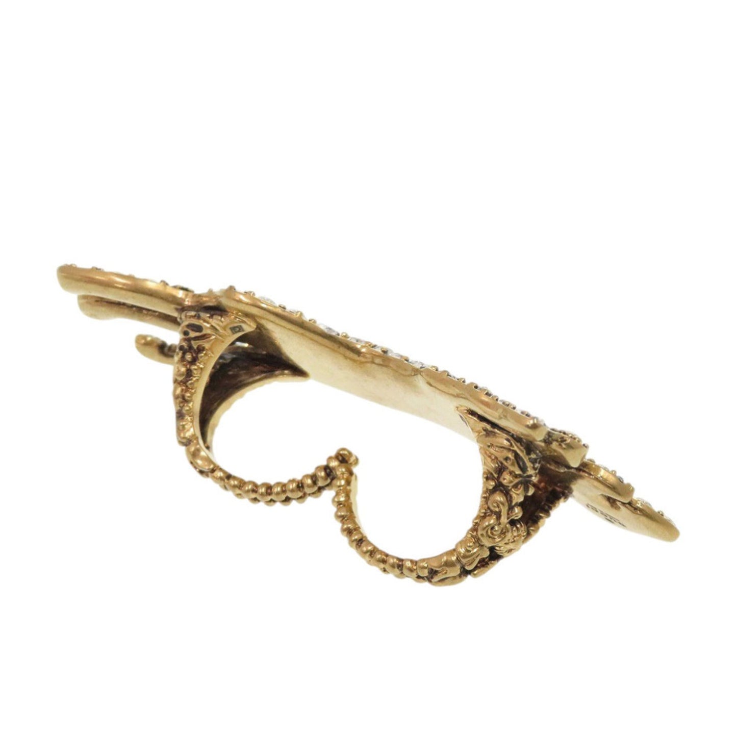 Gucci Gold Silver Metal Band Ring ( )