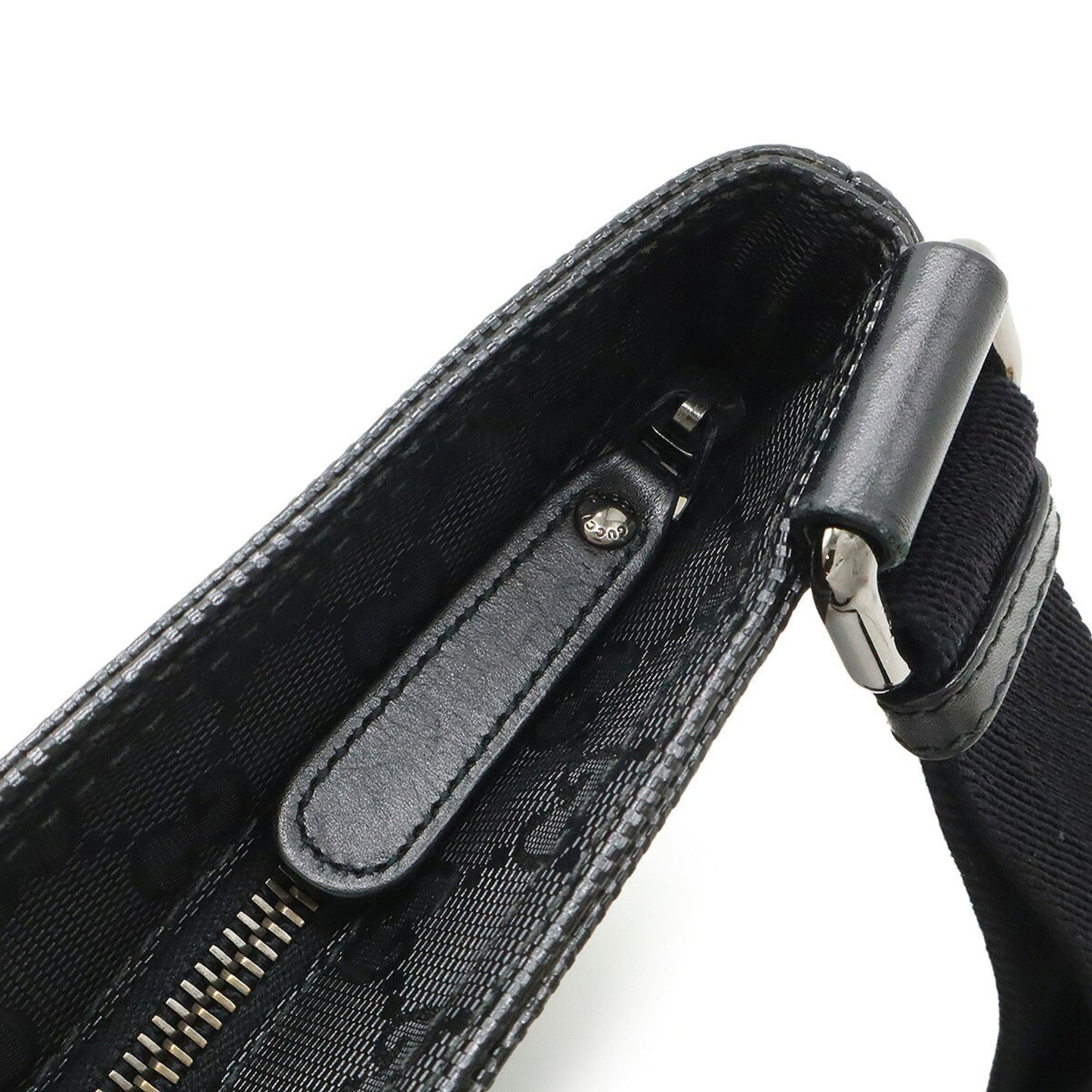 Gucci Black Pvc Leather Shoulder Bag ( )