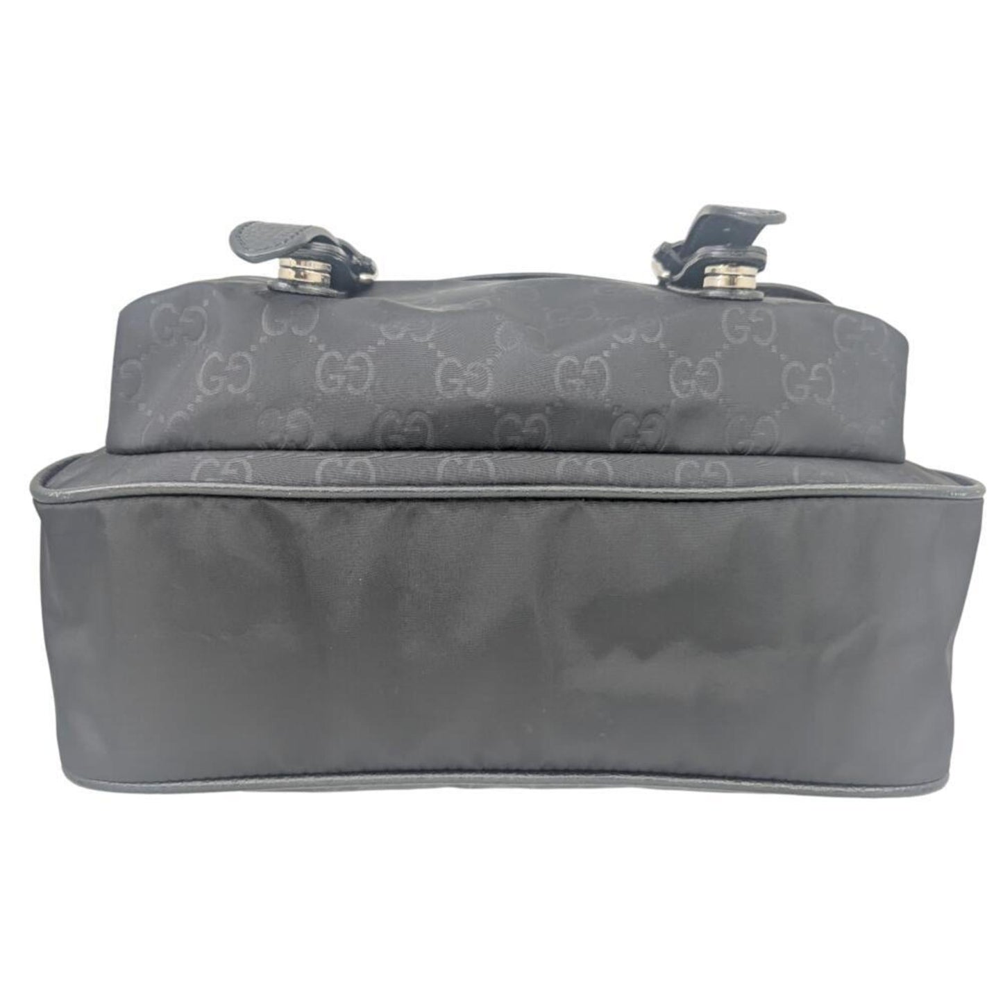 Gucci Black Nylon Leather Shoulder Bag ( )