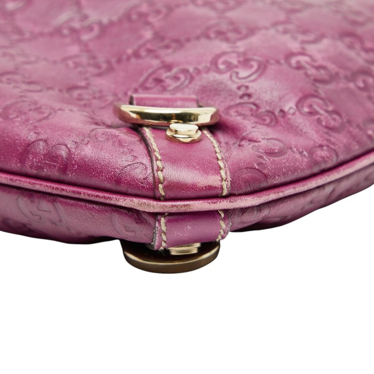 Gucci Purple Leather Shoulder Bag ( )
