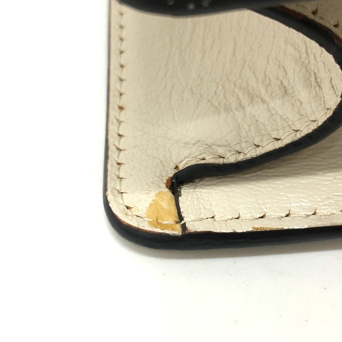 Gucci Blue White Leather Handbag Shoulder Bag ( )