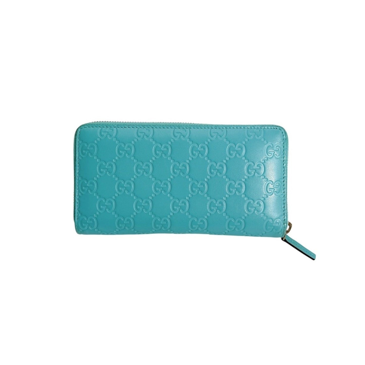 Gucci Blue Light Blue Leather Long Wallet (Bi-Fold) ( )