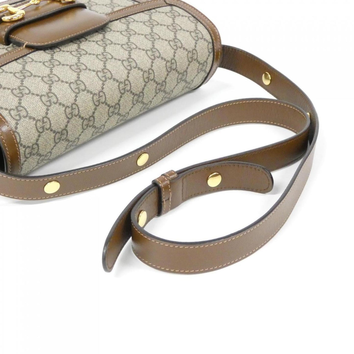 Gucci Beige Brown Gg Supreme Shoulder Bag ( )