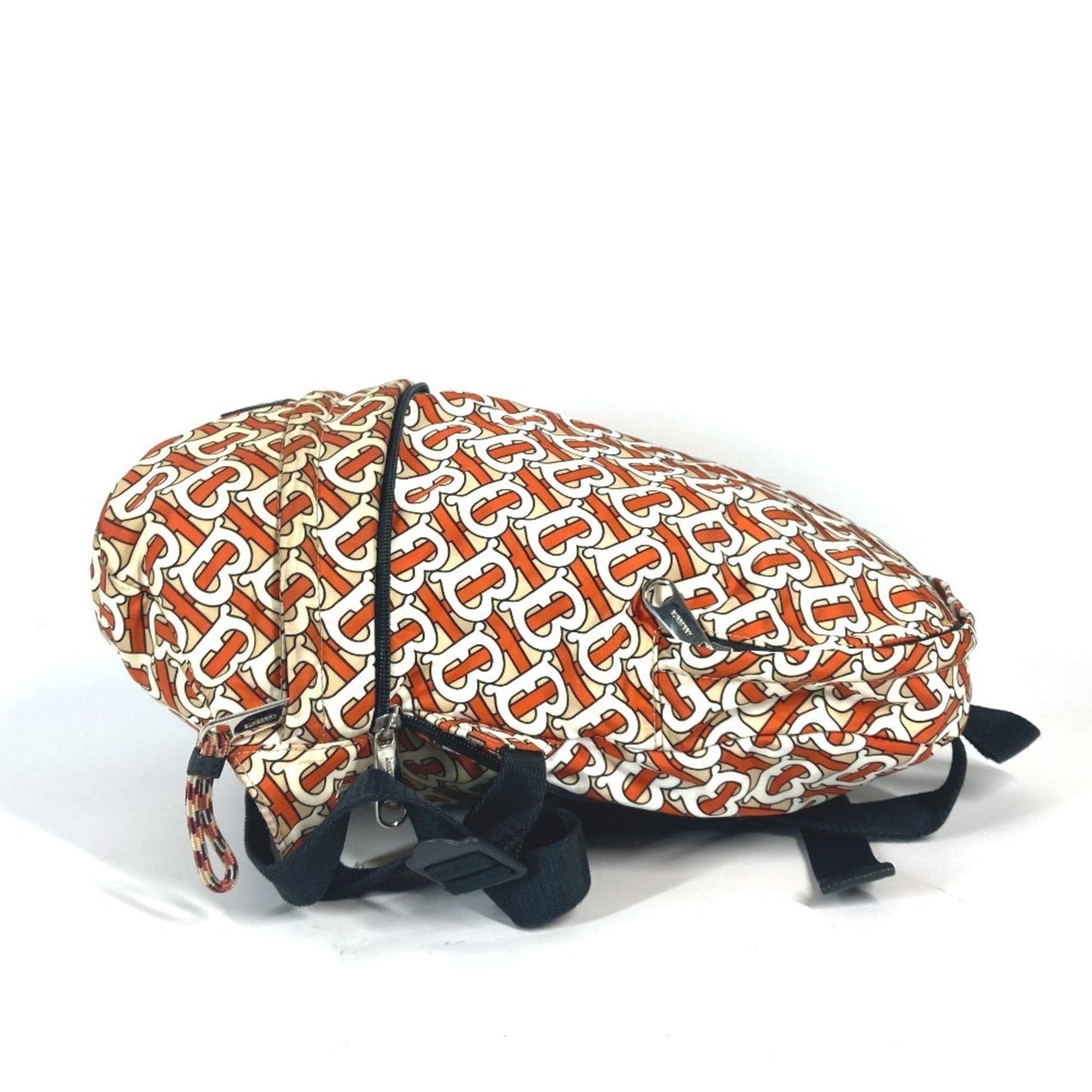 Burberry Orange White Nylon Fanny Pack Sling Bag ( )