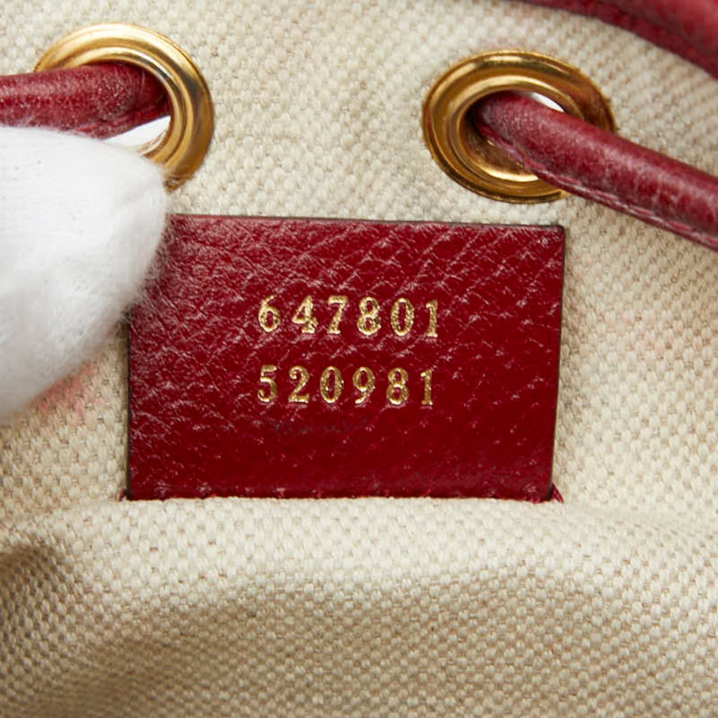 Gucci Beige Red Color Pvc Leather Shoulder Bag ( )