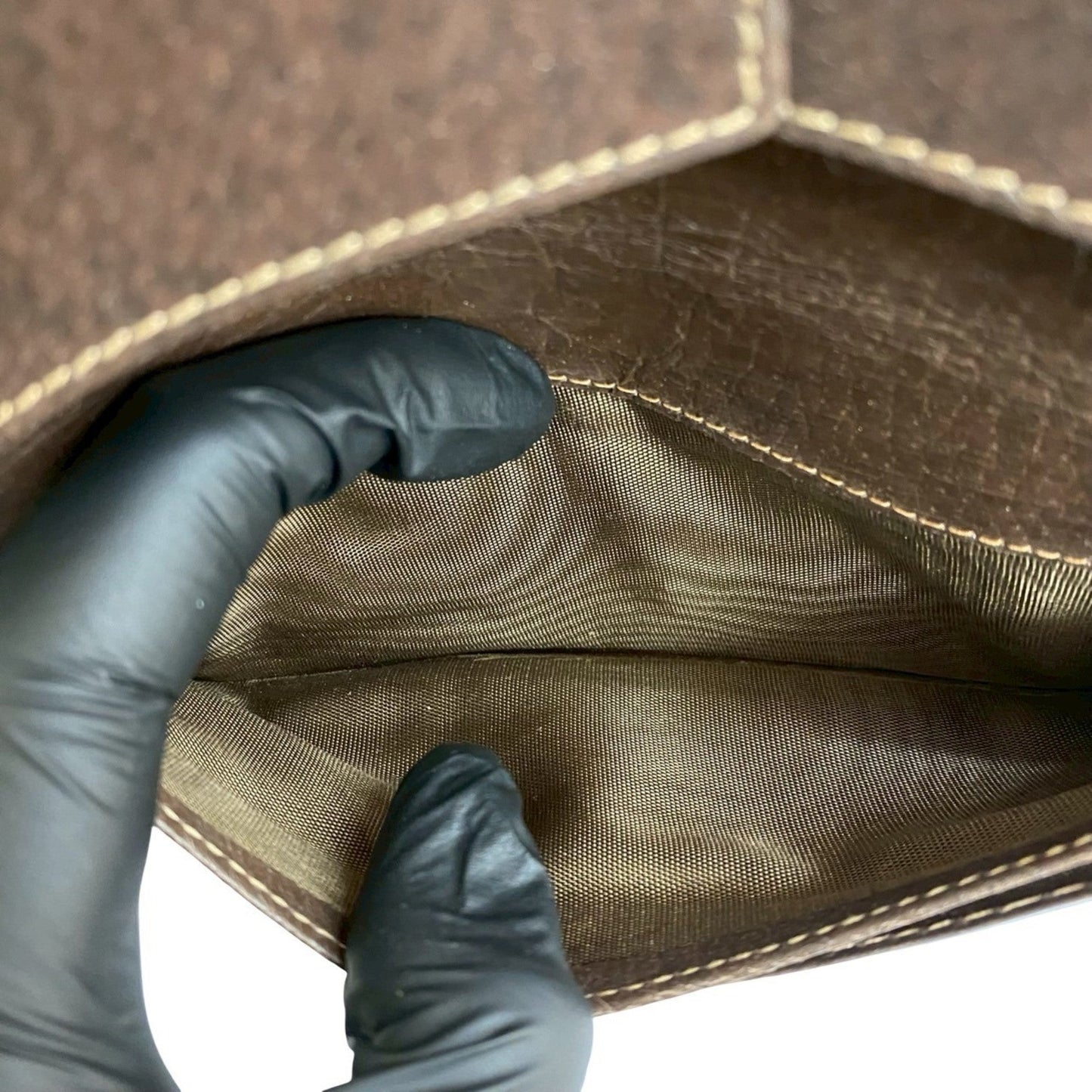 Gucci Brown Leather Long Wallet (Bi-Fold) ( )