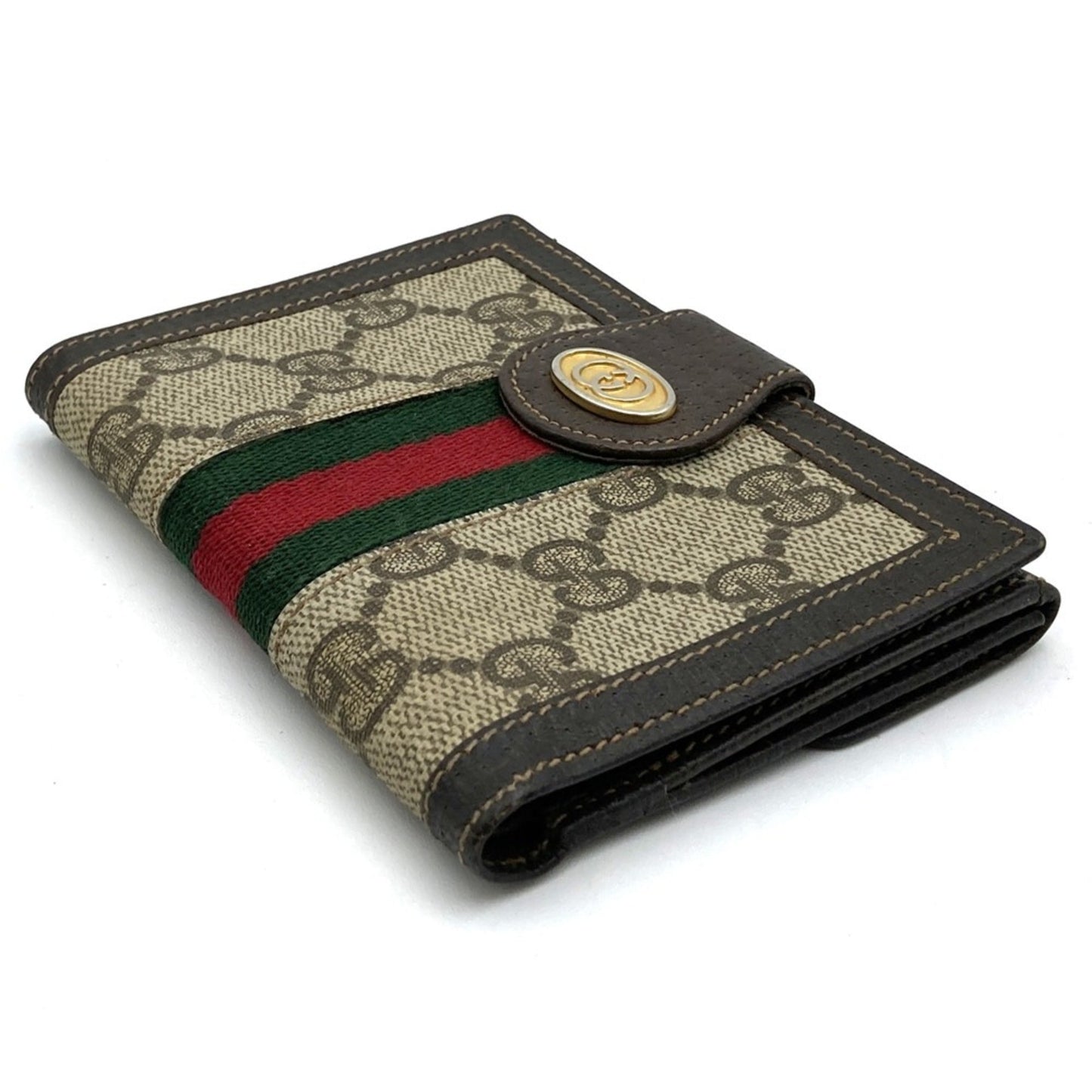 Gucci Brown Gg Supreme Leather Wallet (Bi-Fold) ( )