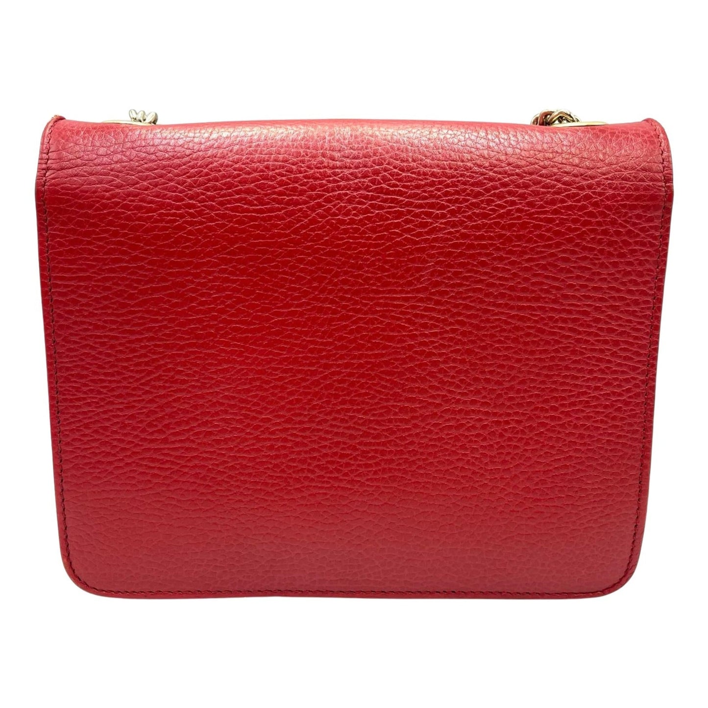 Gucci Red Color Leather Shoulder Bag ( )