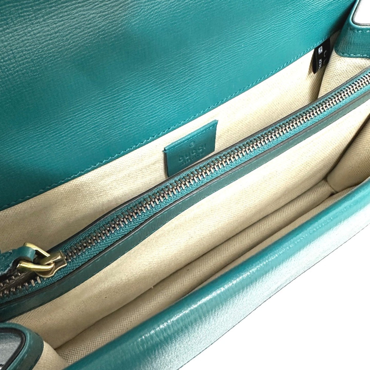 Gucci Blue Leather Shoulder Bag ( )