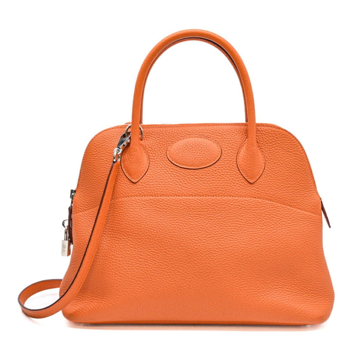 Hermes Orange Taurillon Clemence Leather Handbag ( )