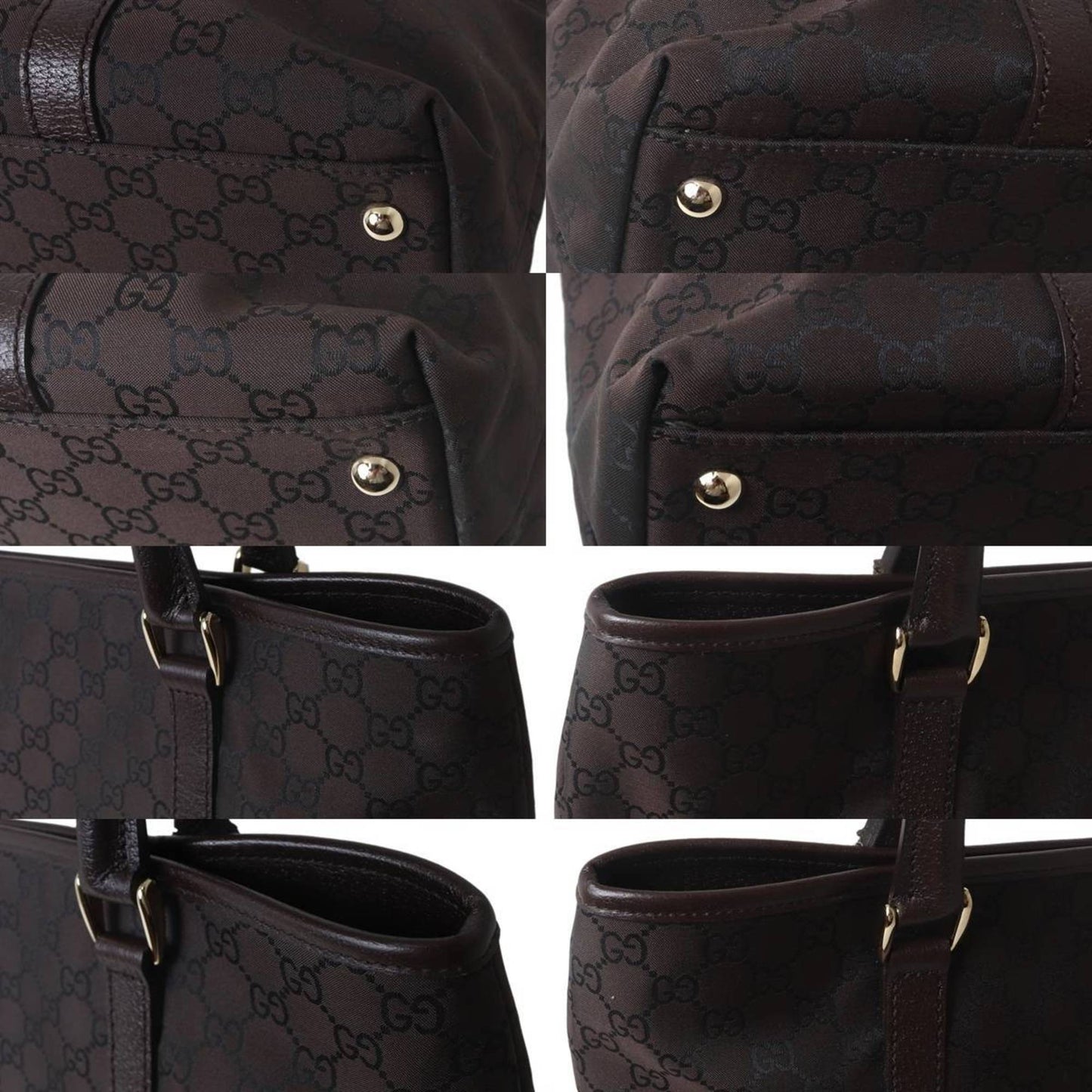 Gucci Brown Gg Canvas Tote Bag ( )