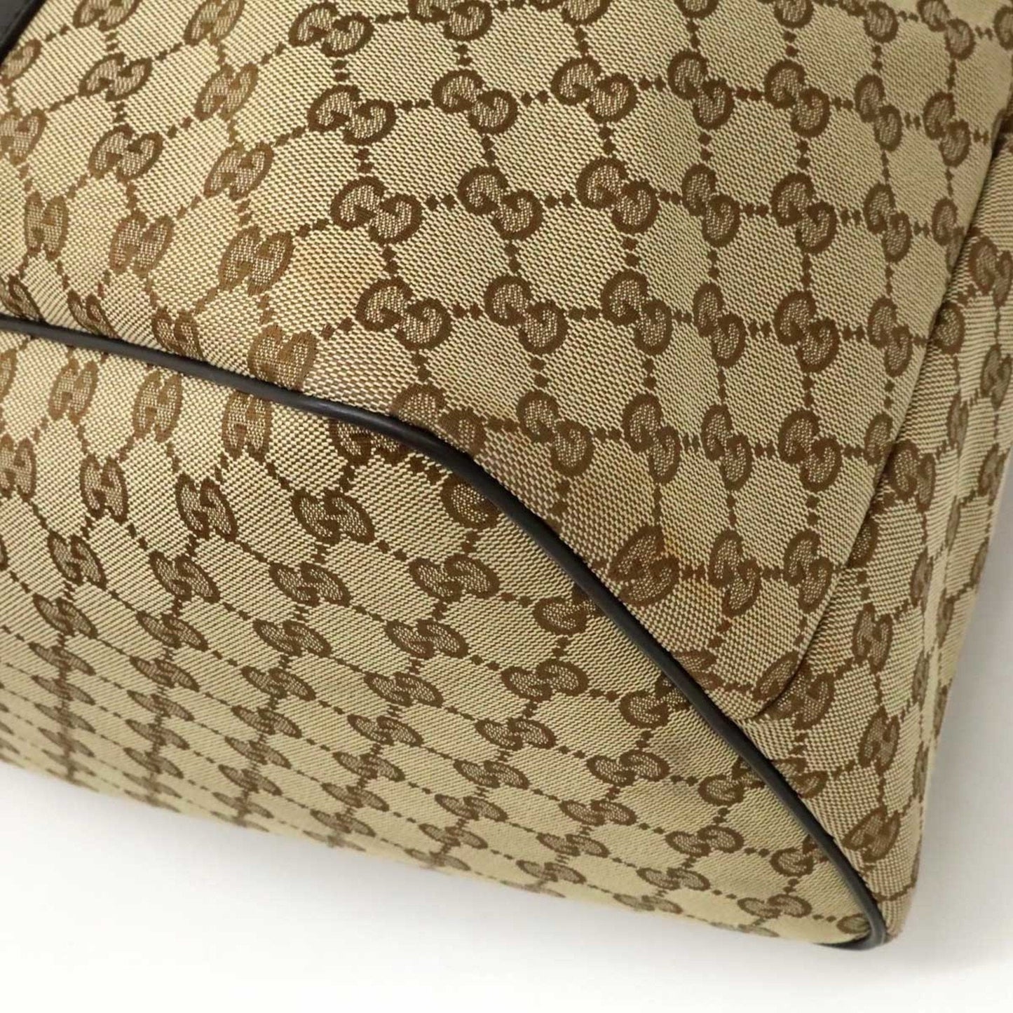 Gucci Gg Canvas Beige Dark Brown Khaki Gg Canvas Shoulder Bag Tote Bag ( )