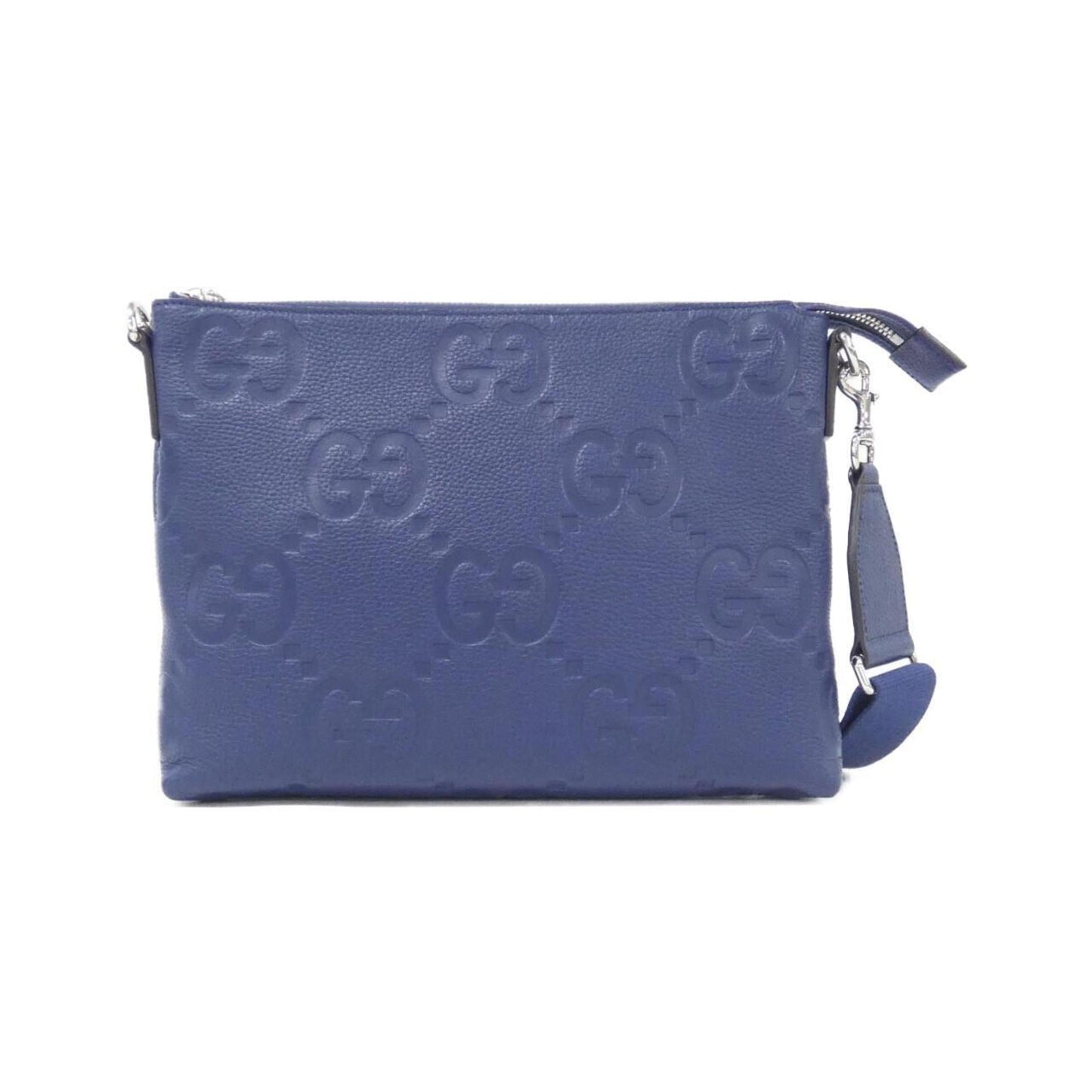 Gucci Blue Gg Leather Shoulder Bag ( )