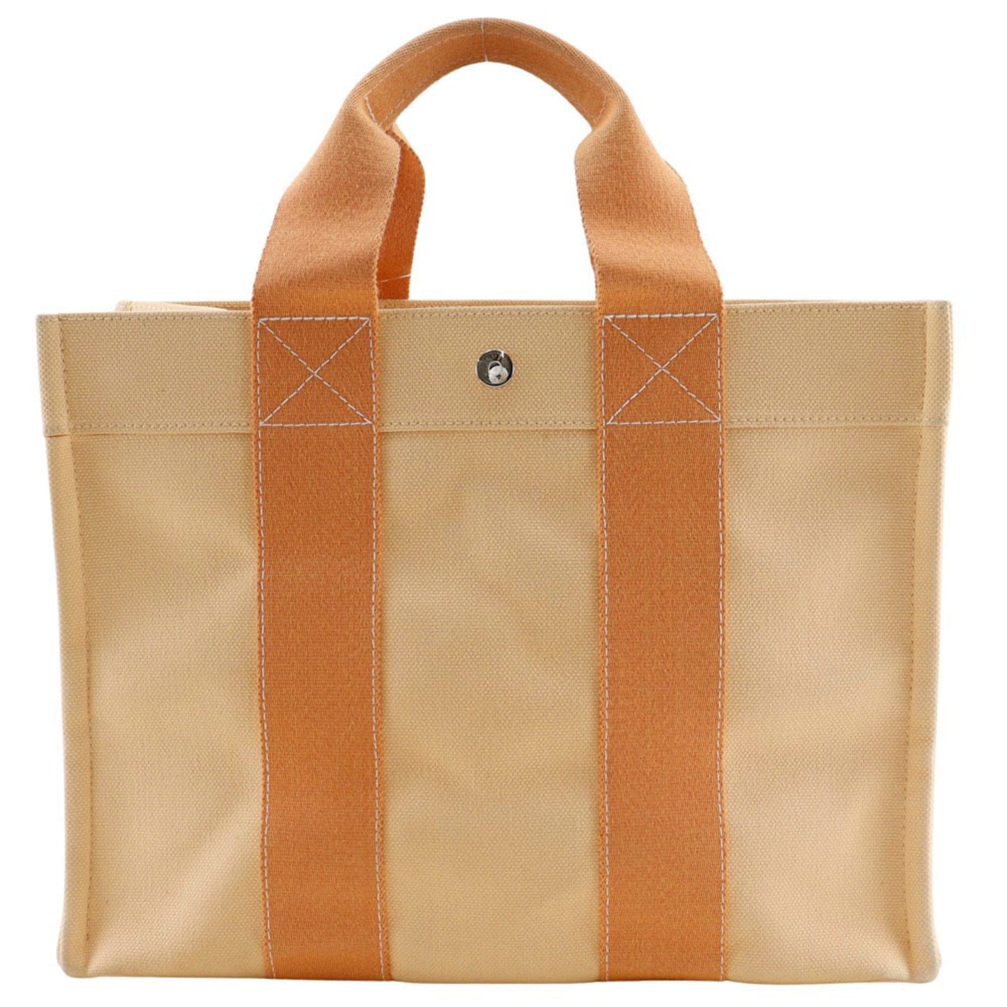 Hermes Orange Canvas Handbag ( )