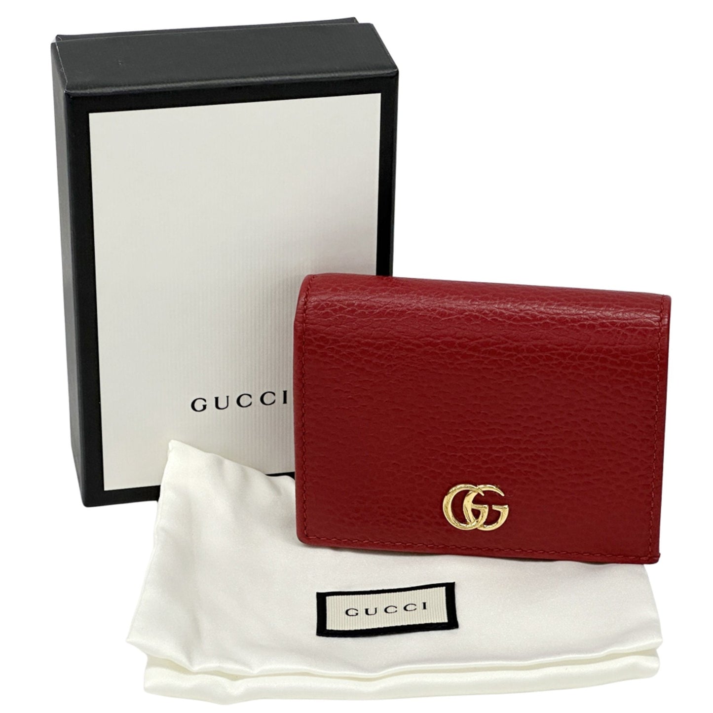 Gucci Red Color Leather Wallet (Bi-Fold) ( )