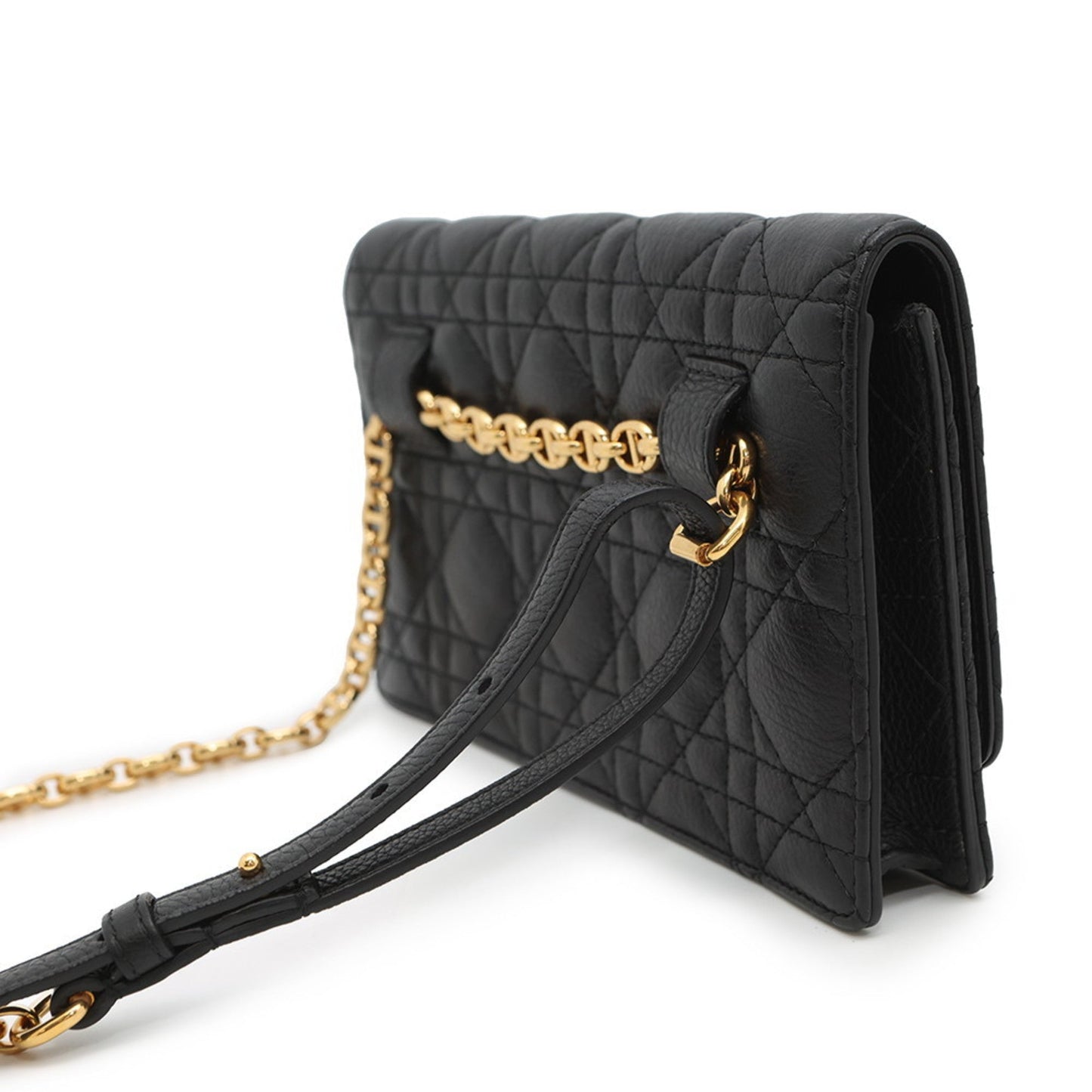 Christian Dior Black Leather Sling Bag ()