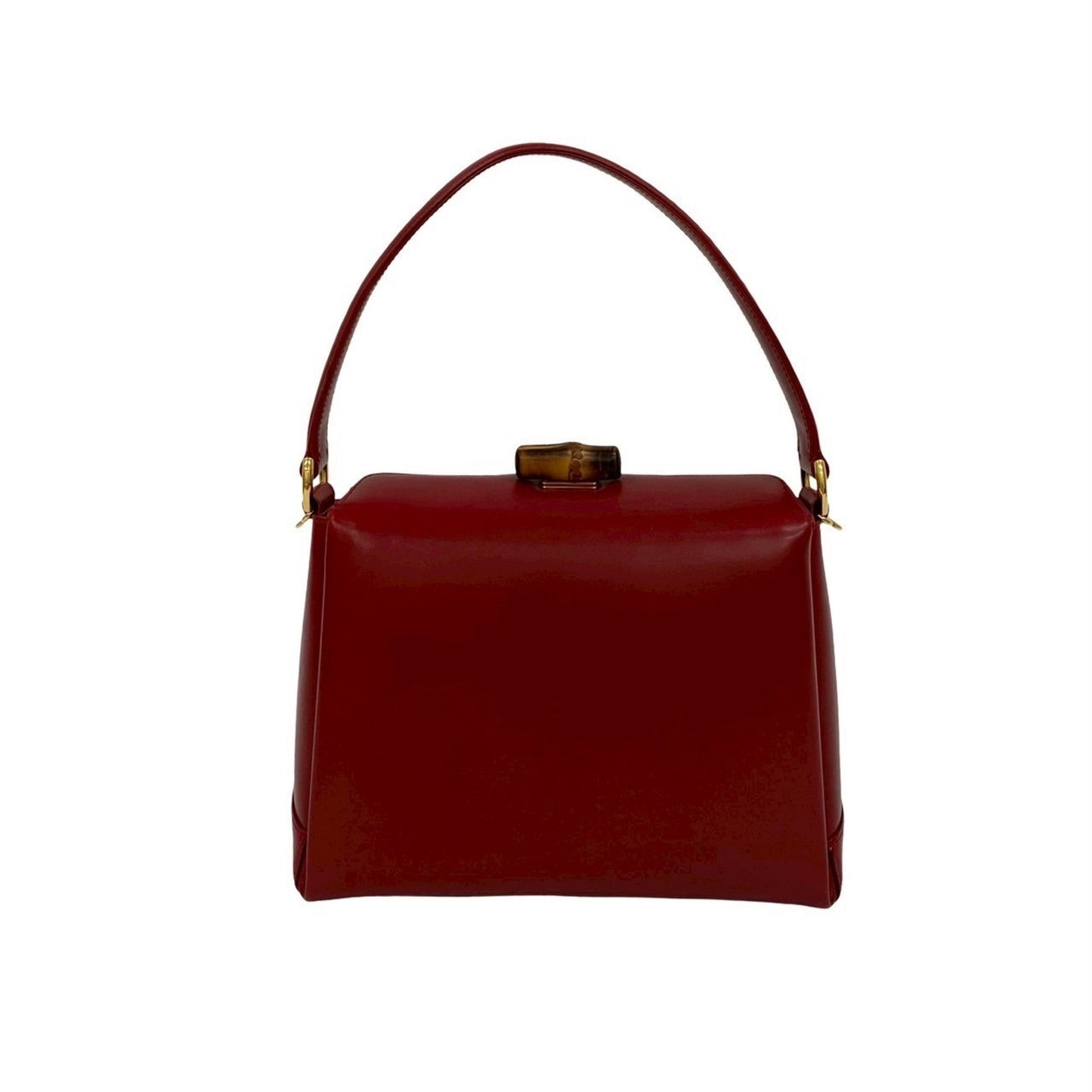 Gucci Red Color Leather Handbag Shoulder Bag ( )