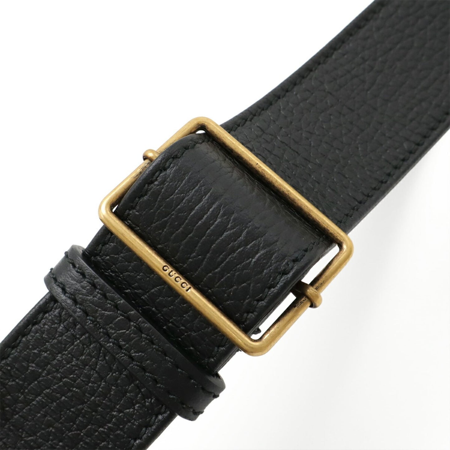 Gucci Black Leather Shoulder Bag ( )