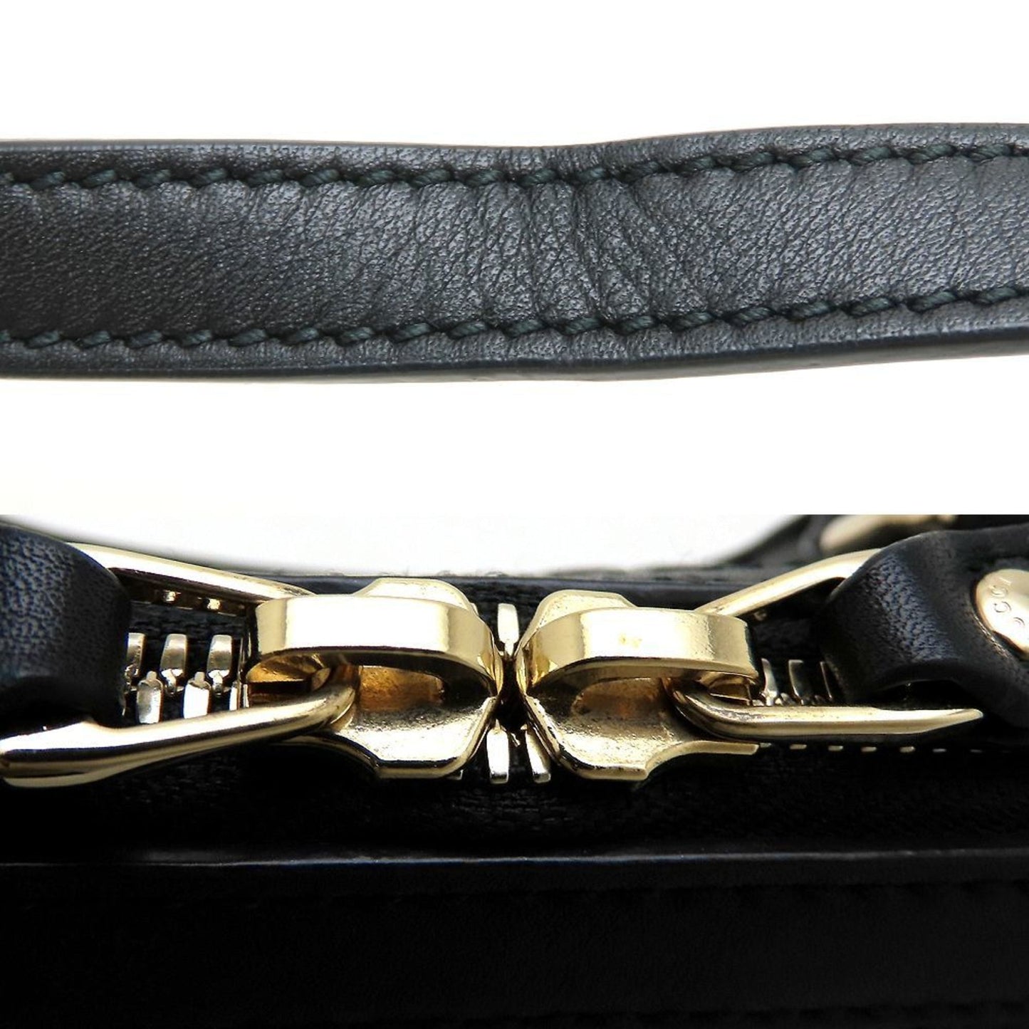 Gucci Black Leather Handbag ( )