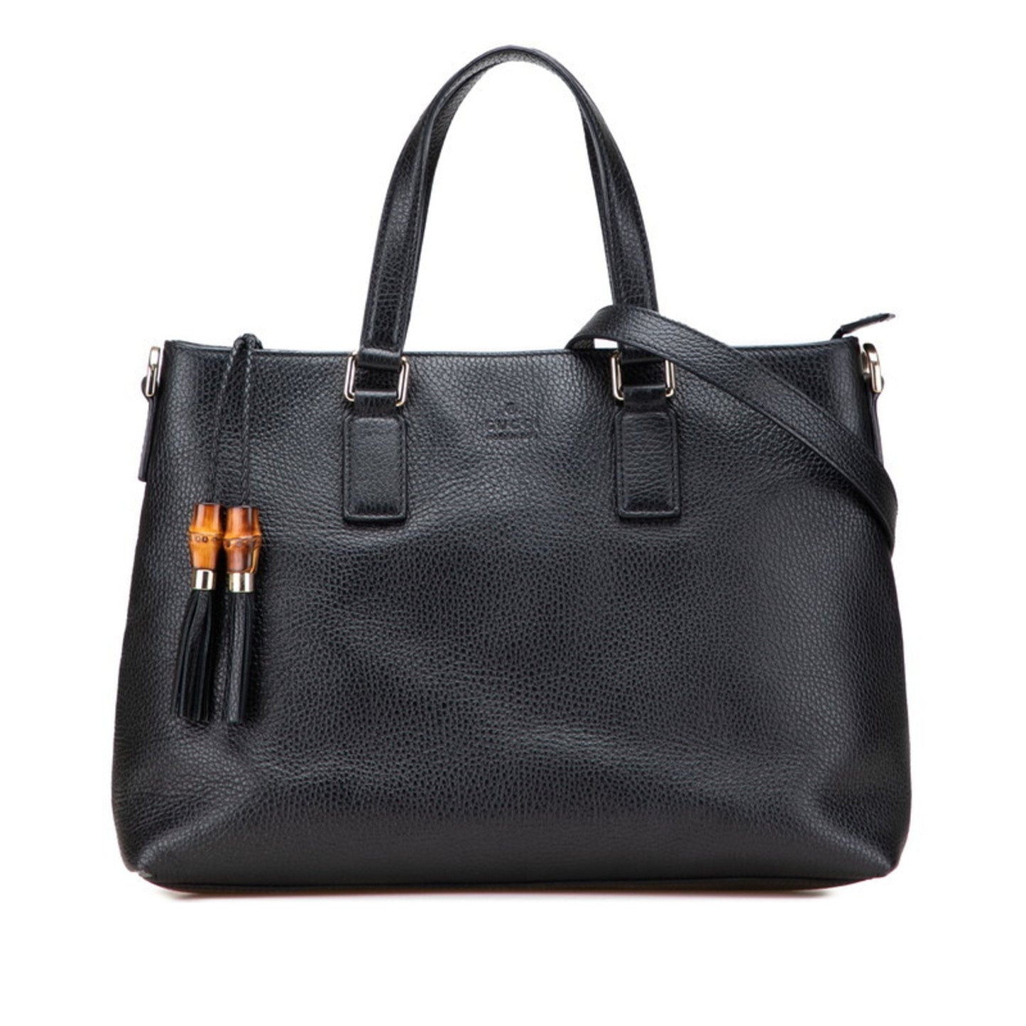 Gucci Black Bamboo Handbag Shoulder Bag ( )