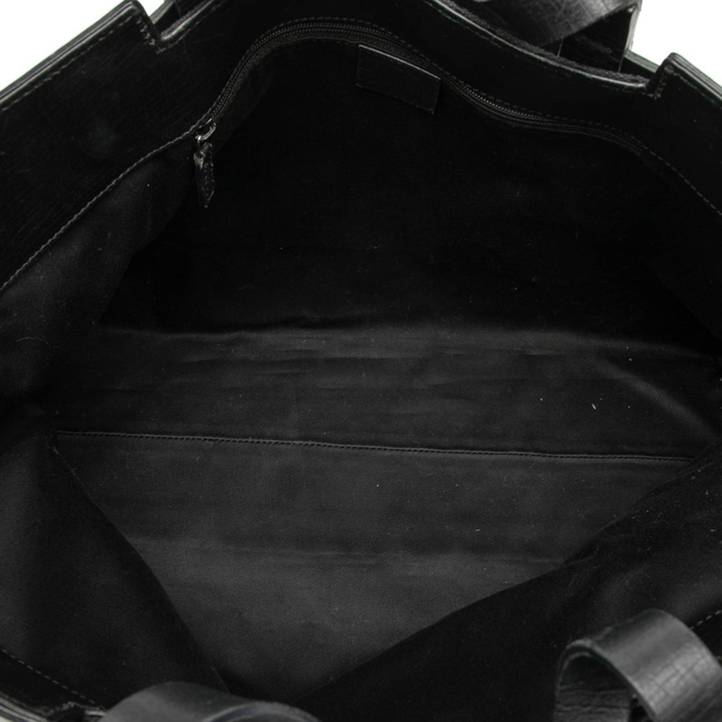 Gucci Black Canvas Leather Handbag ( )