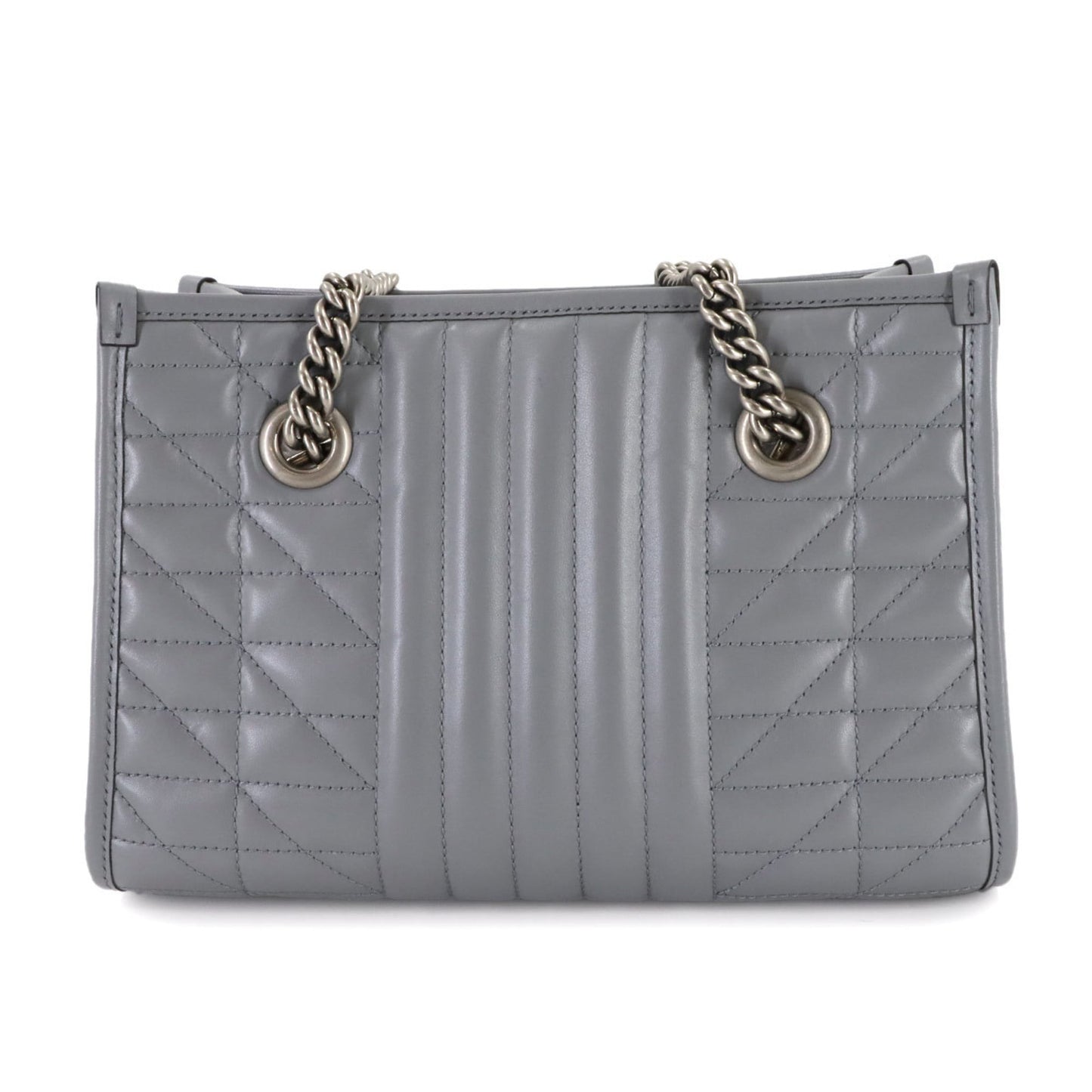 Gucci Gray Leather Tote Bag ( )