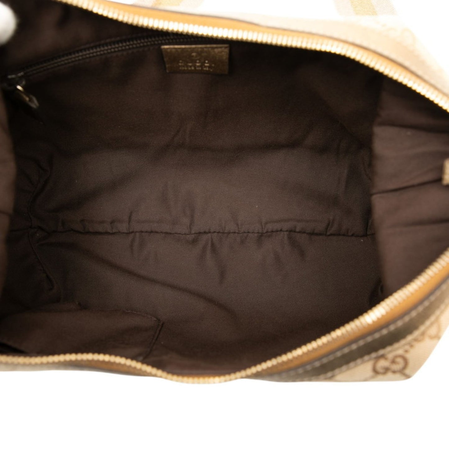 Gucci Gg Canvas Beige Gold Gg Canvas Leather Shoulder Bag ( )